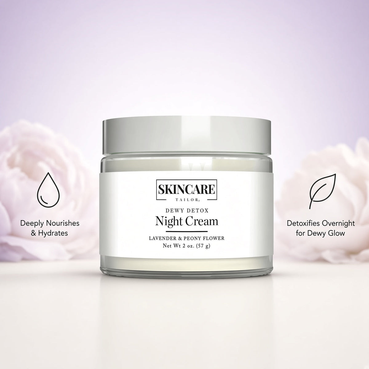 Dewy Detox Night Cream application | Skincare Tailor