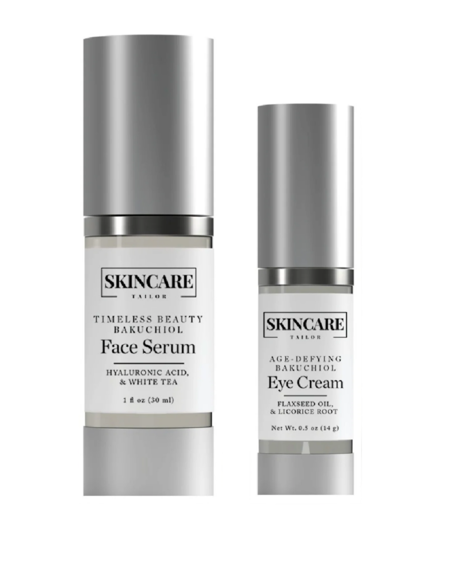 Bakuchiol Anti-aging Duo serum and eye cream | Skincare Tailor