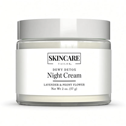 Dewy Detox Night Cream jar | Skincare Tailor