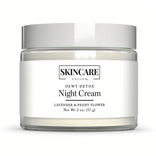 Dewy Detox Night Cream jar | Skincare Tailor